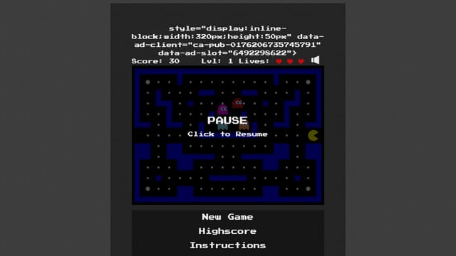 Pac-Man Canvas โ free browser game