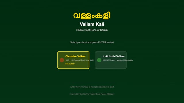 Vallam Kali — free browser game